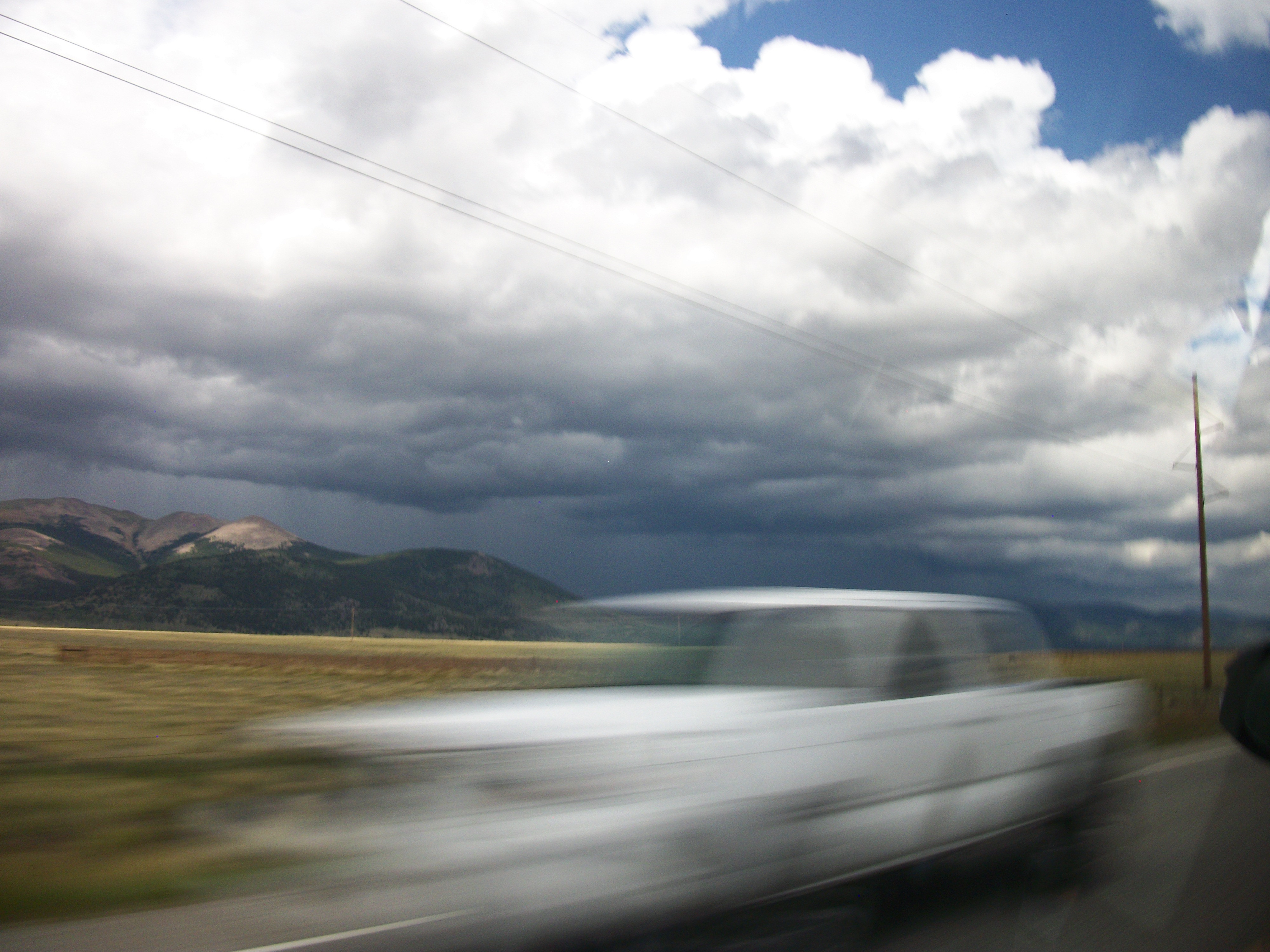 blurry car